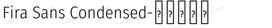 Fira Sans Condensed字体转换